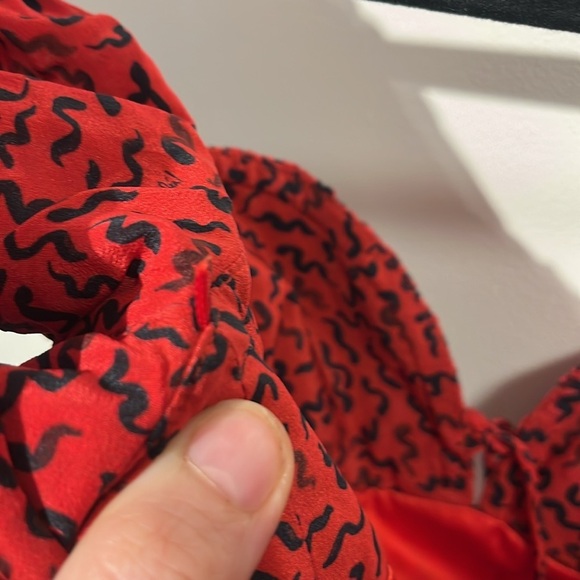 Realization Par Venus mini dress in red squiggle - size small - Picture 12 of 14
